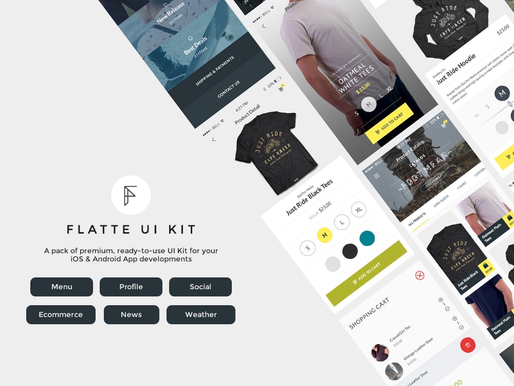 flatte mobile ui kit