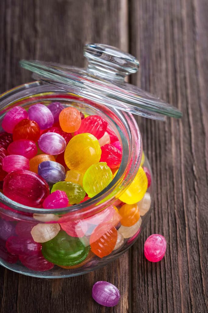 Colorful candy in a jar UI Creative