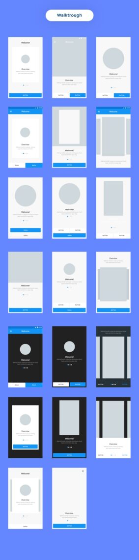 Wireframe Mobile UI KIT