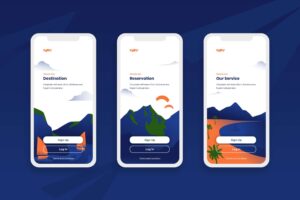 onboarding screens service reservation
