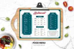 food menu simple dishes