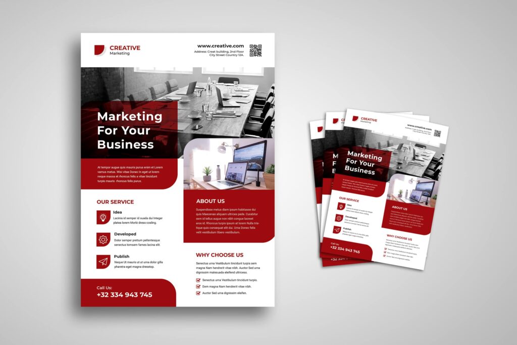 flyer template marketing development service