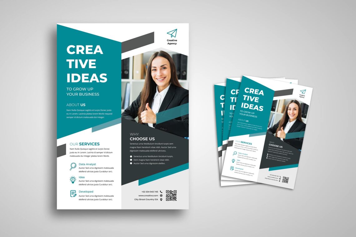 flyer template creative idea business