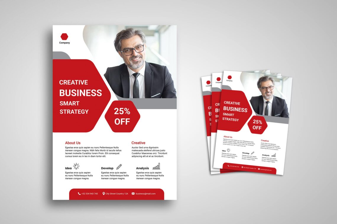 Smart Business Strategy Flyer Template