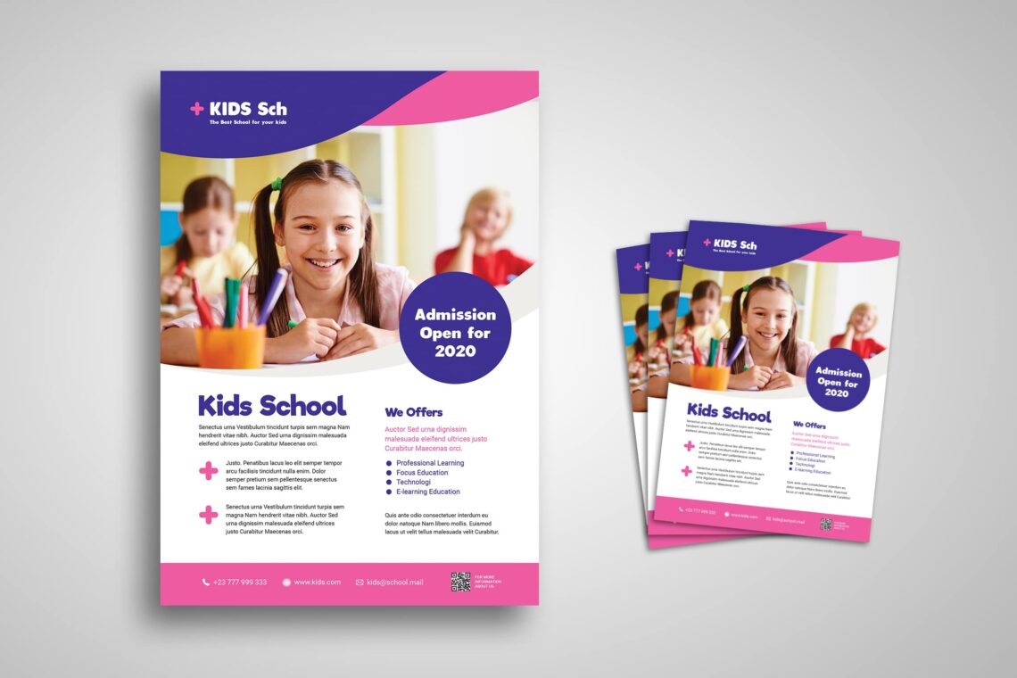 kids flyers templates