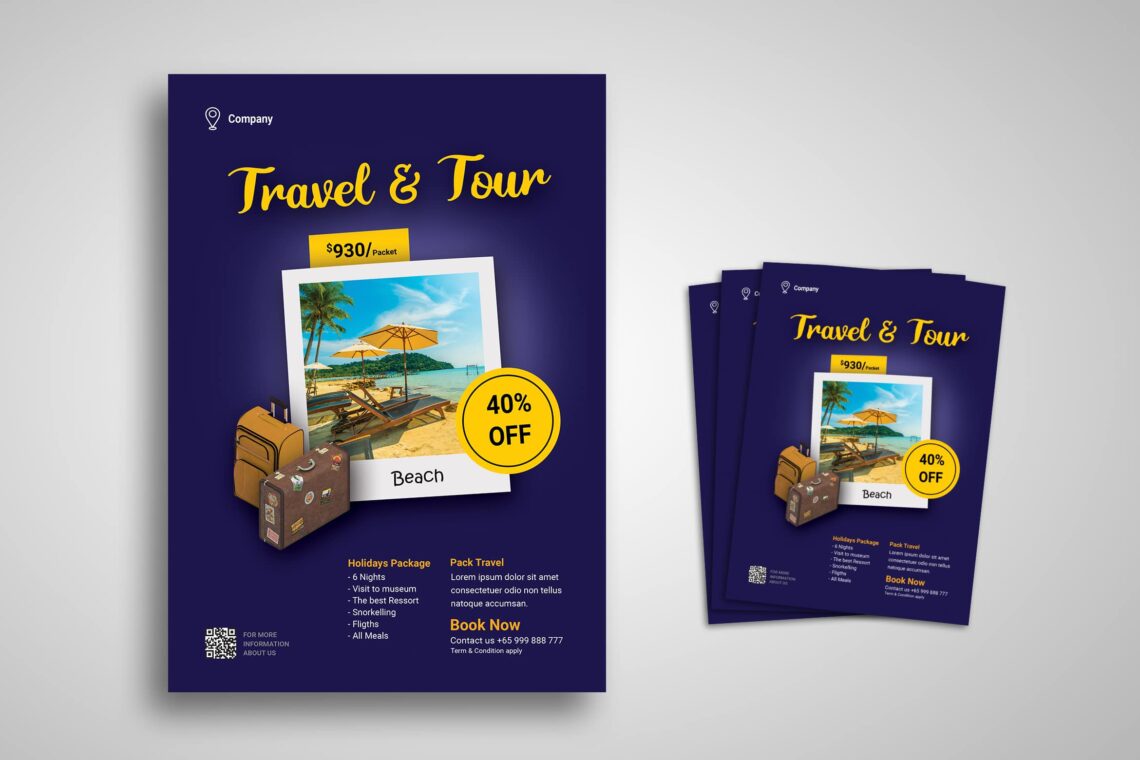 Flyer Template - Tour & Travel Promotion