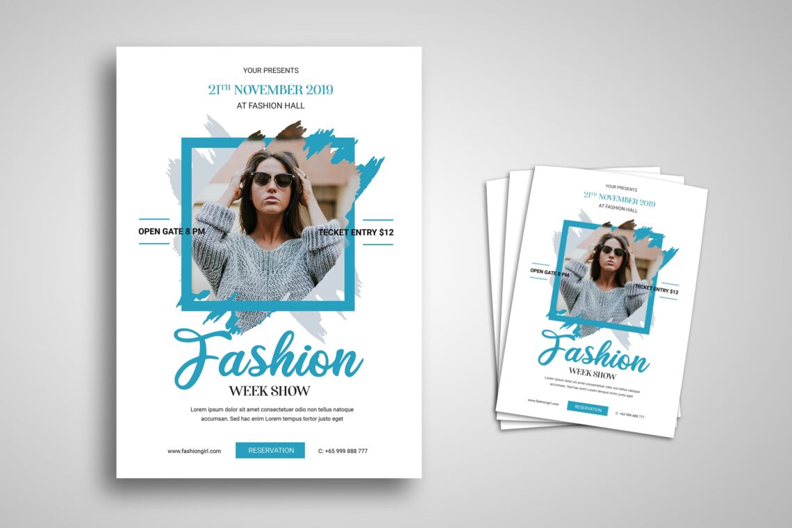 flyer template fashion week show