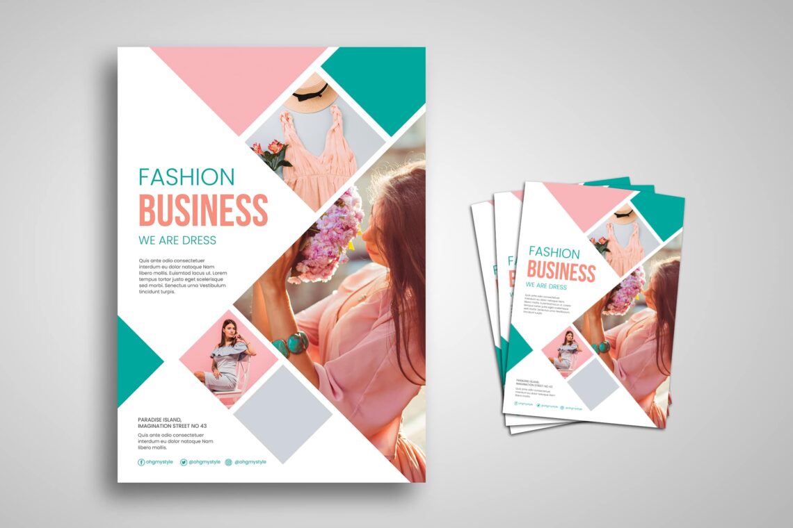 flyer template fashion business