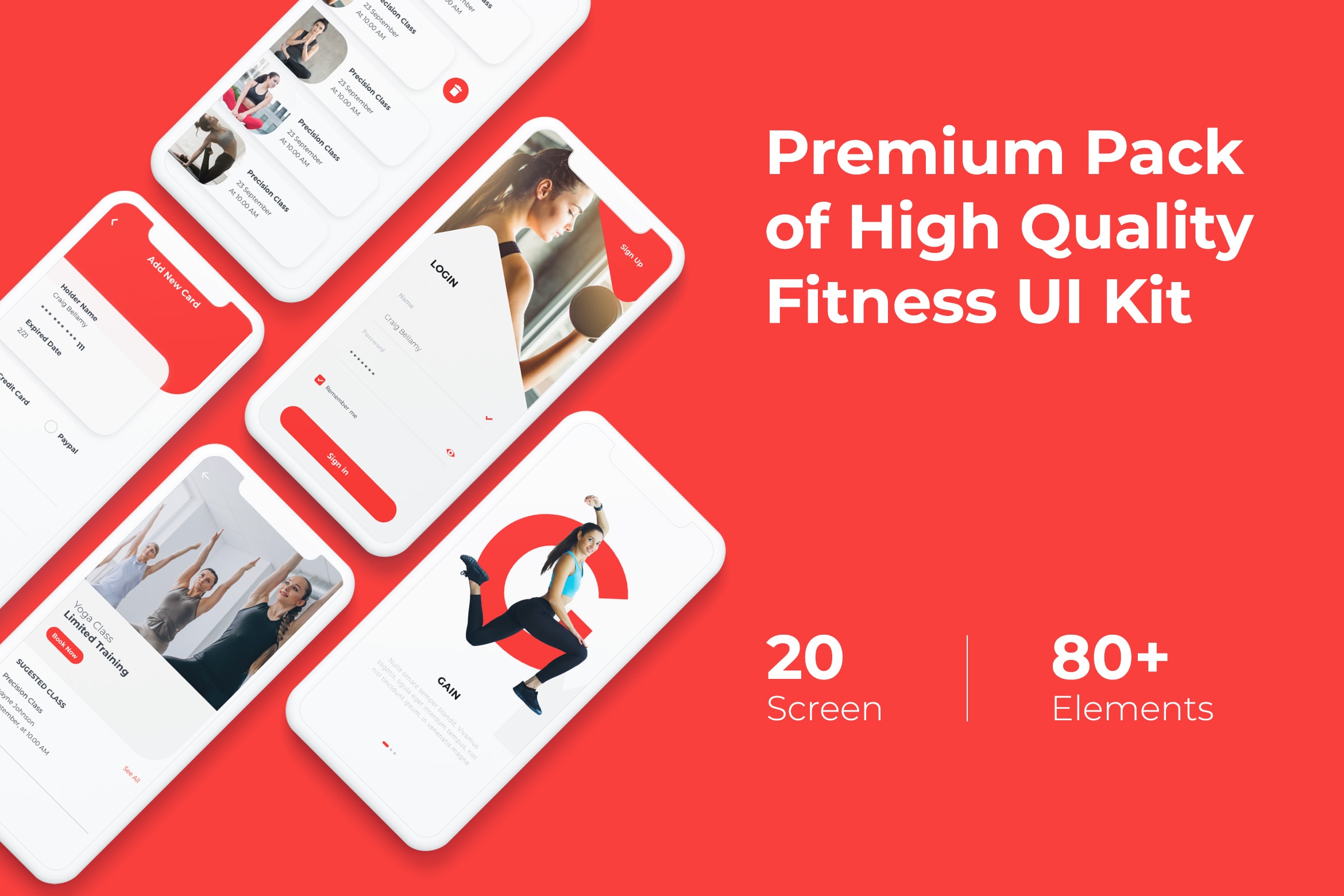 Mobile UI KIT - Fitness App