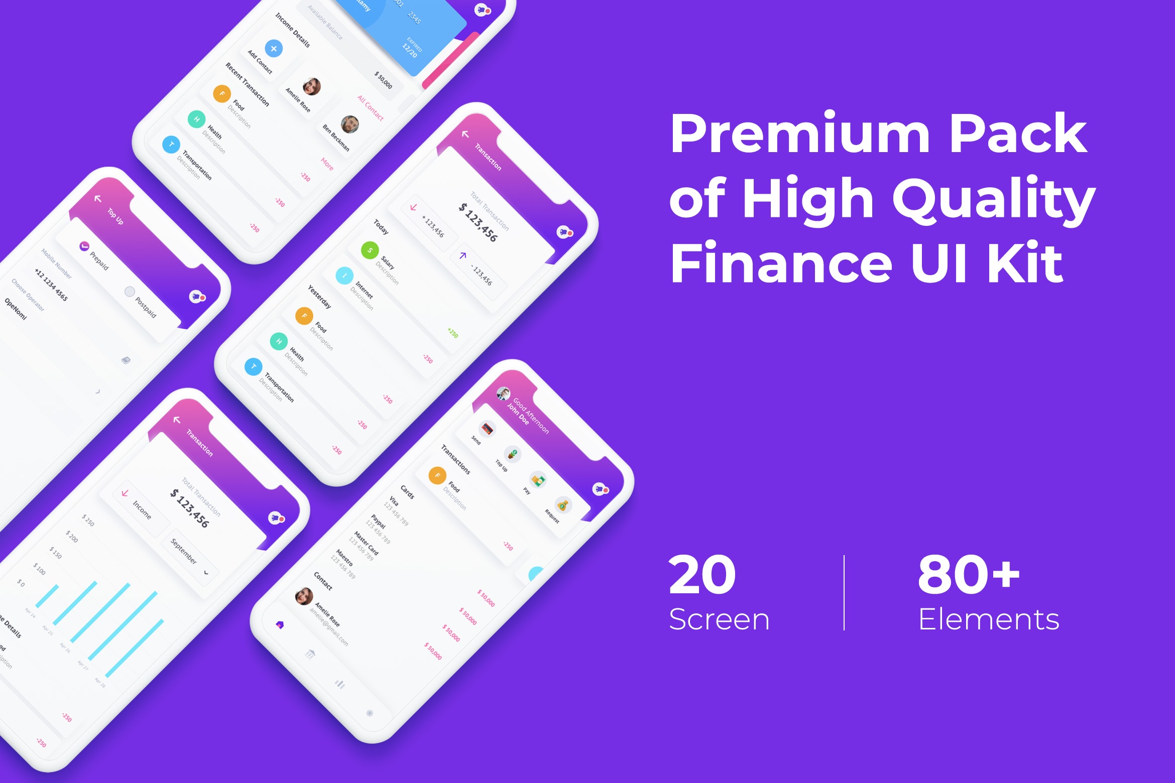 Mobile UI KIT - Finance App