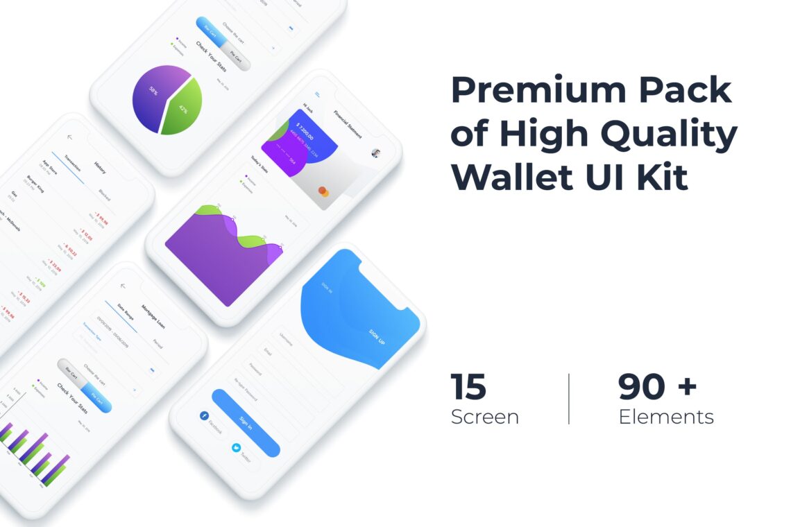 Mobile UI KIT - Wallet App 2