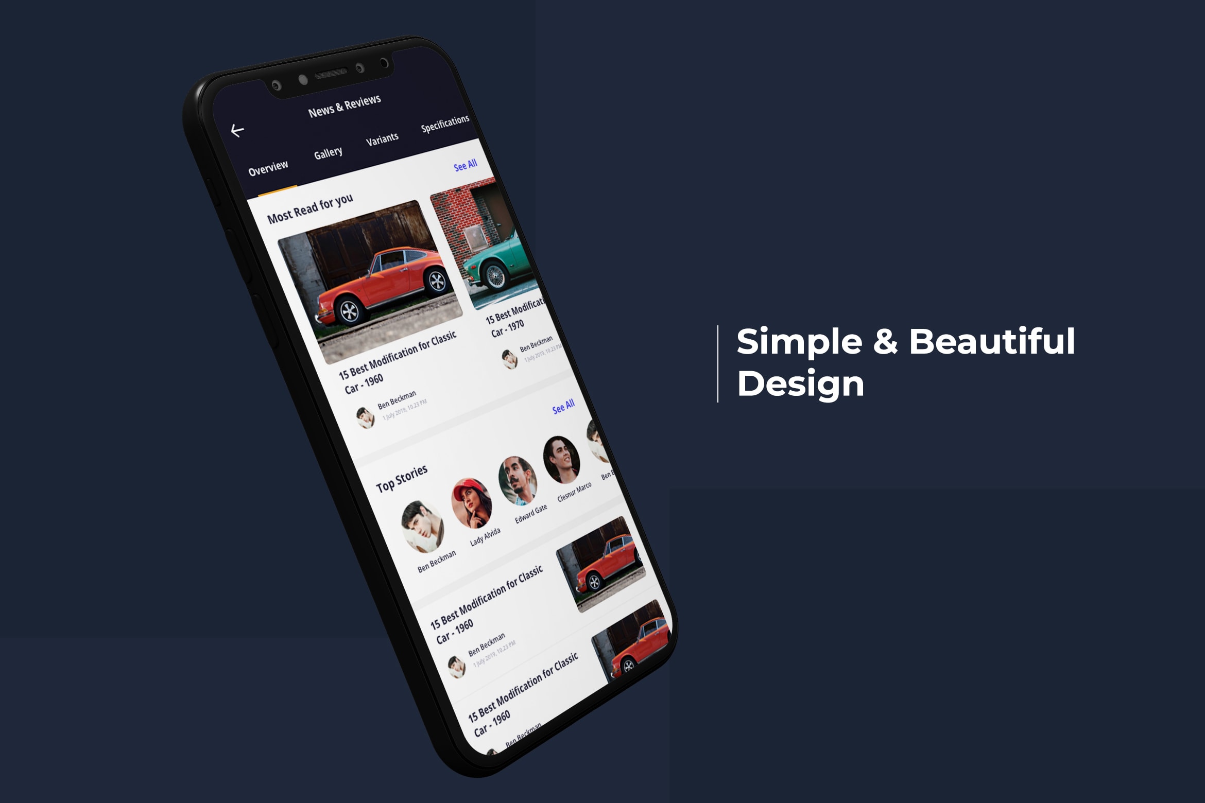 Mobile UI KIT Rent Car App