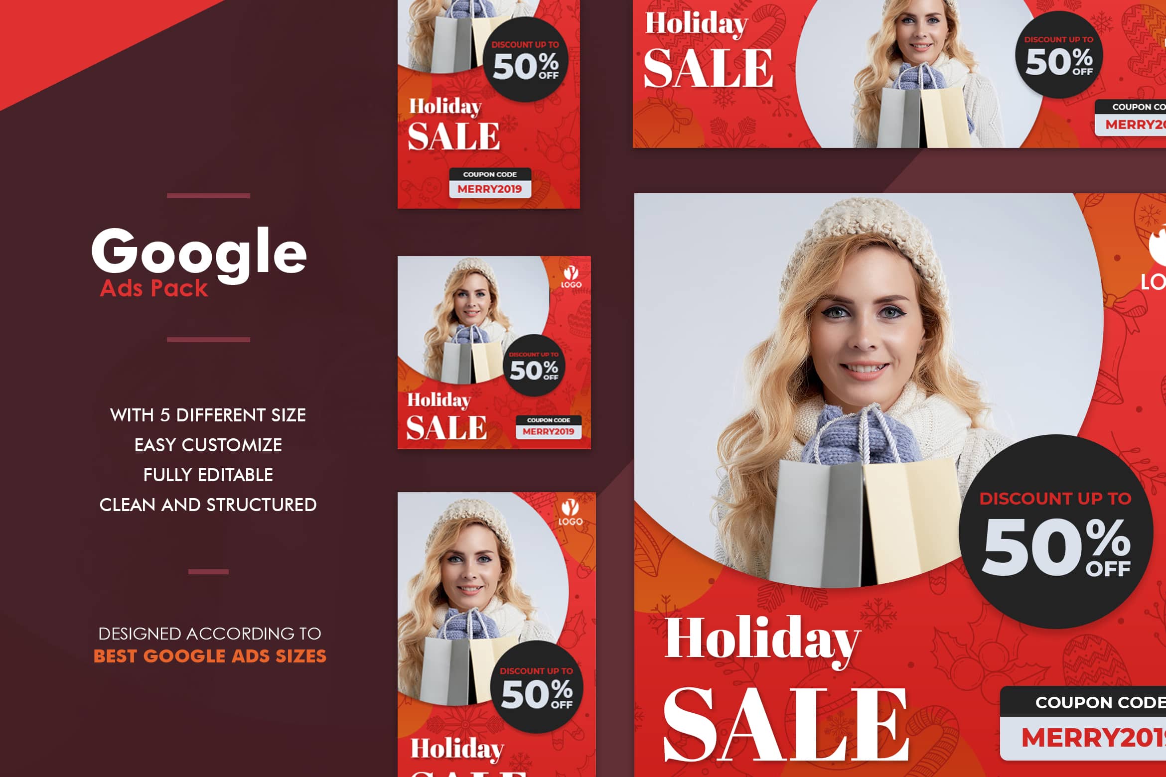 Google Ads Web Banner - Holiday Sale