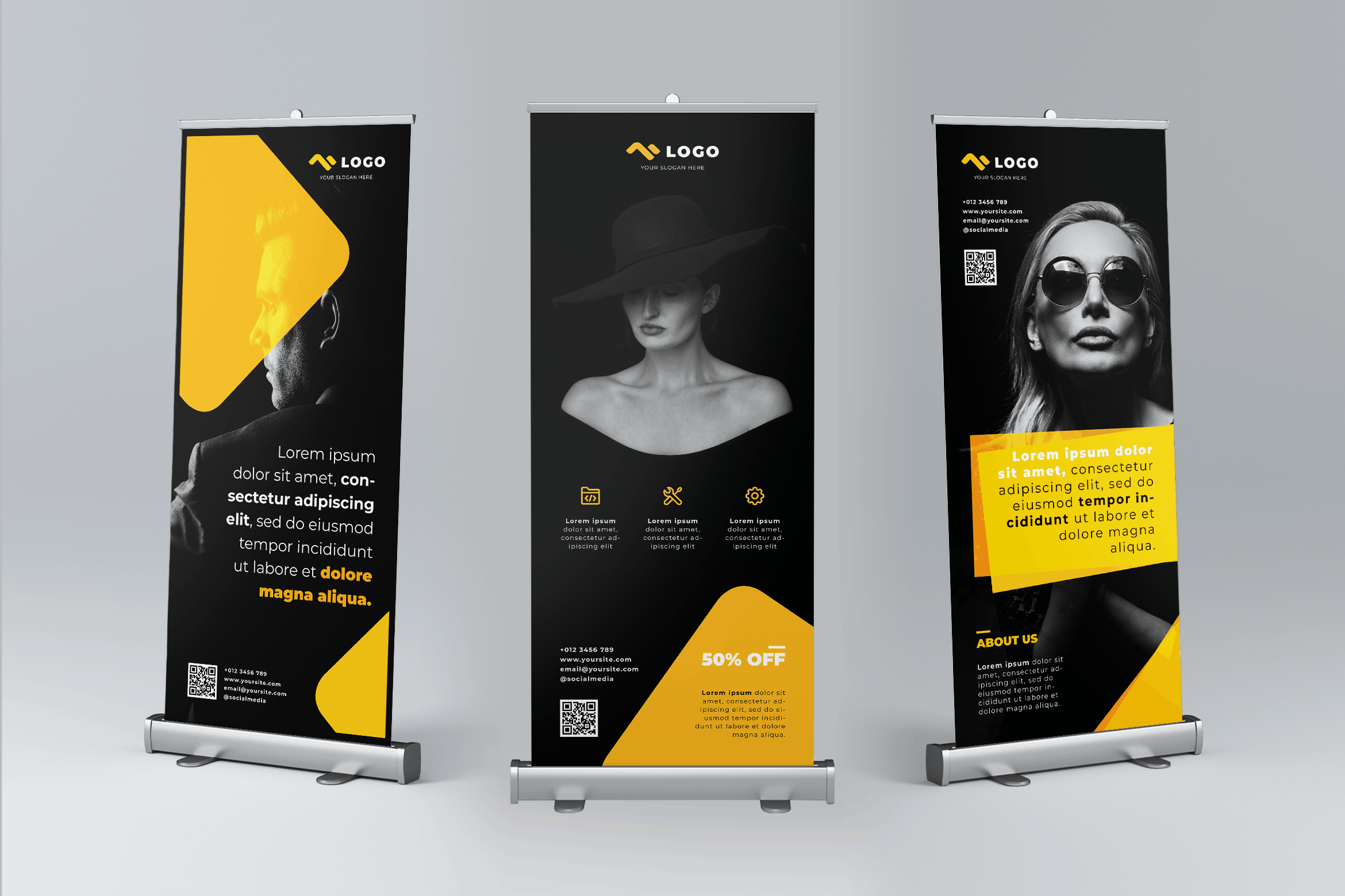 Roll Up Banner - Elegant Fashion Show