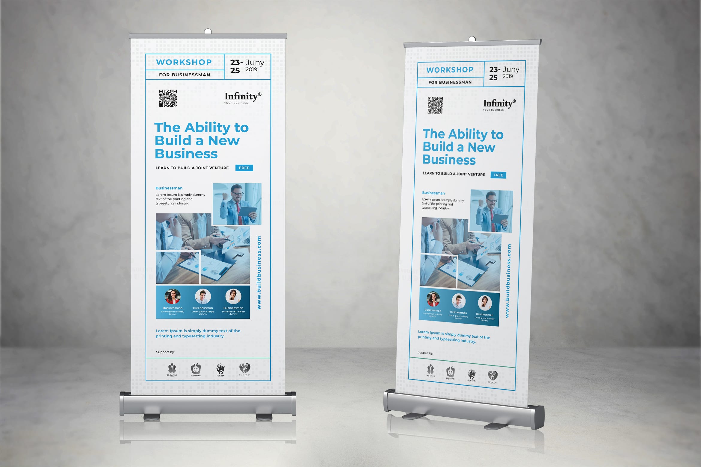 Roll Up Banner - Businessman Workshop