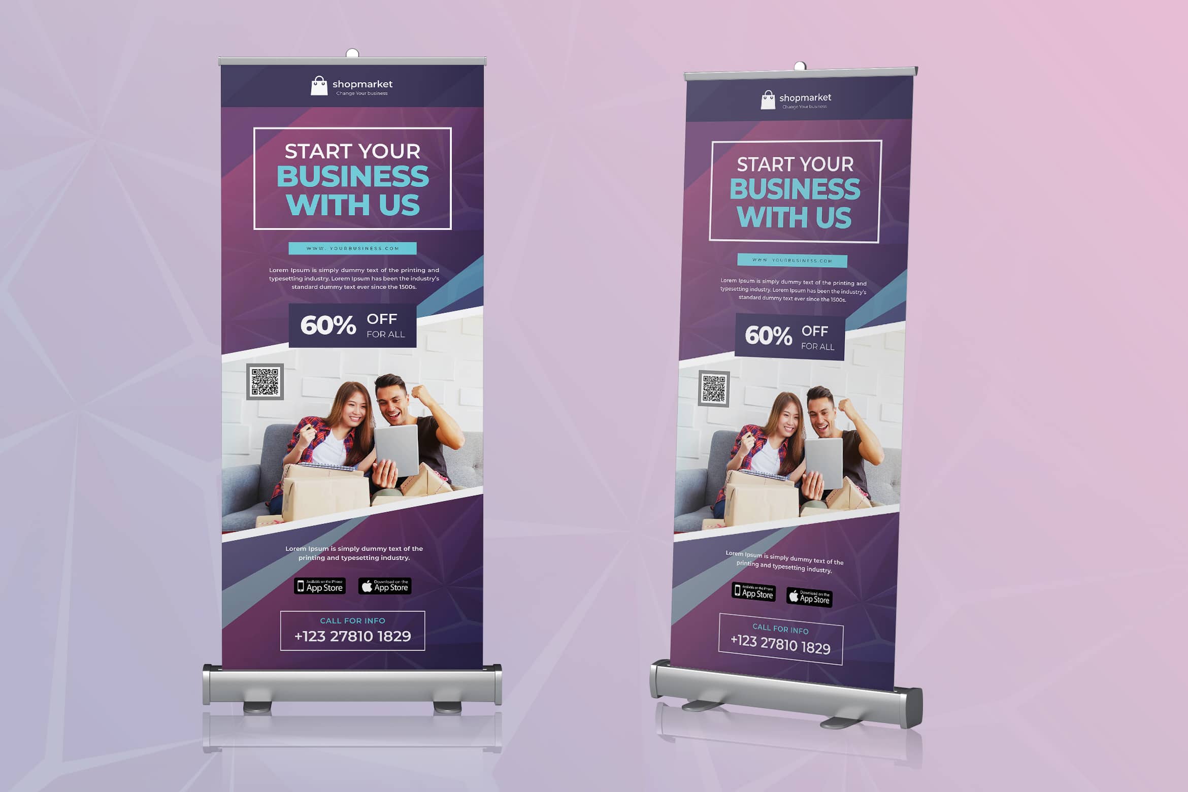 roll up banner template - UI Creative