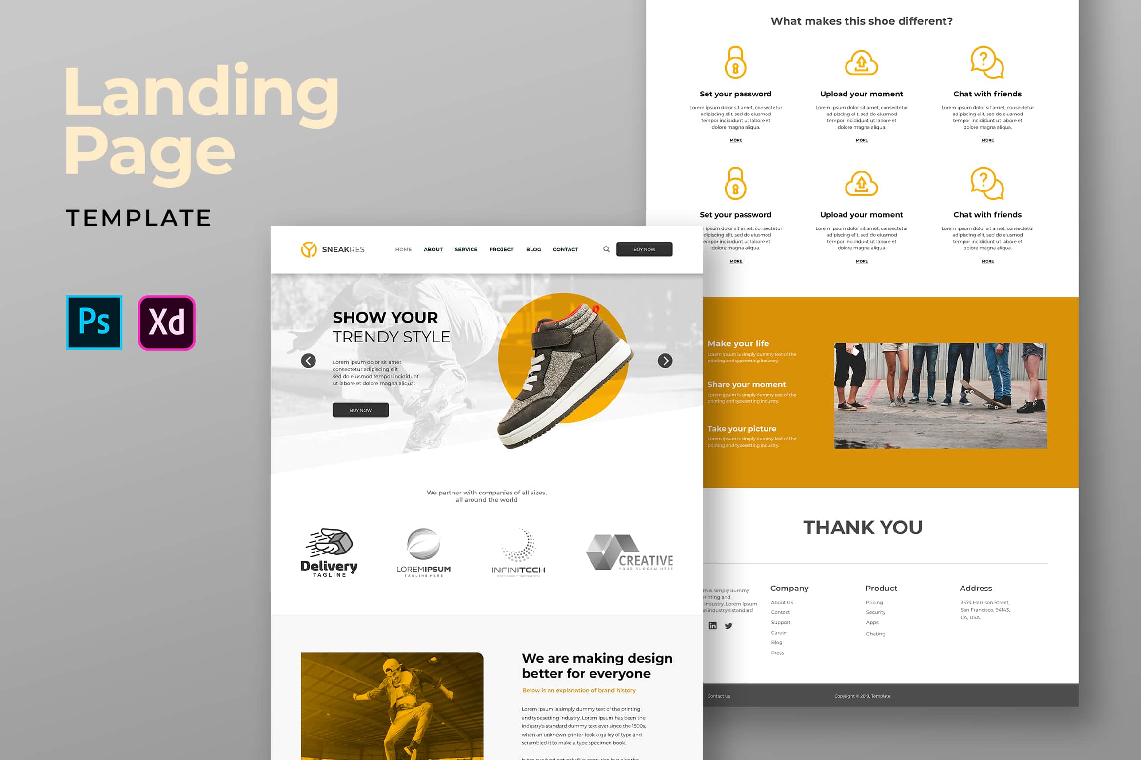 Landing Pages - Trendy Shoes