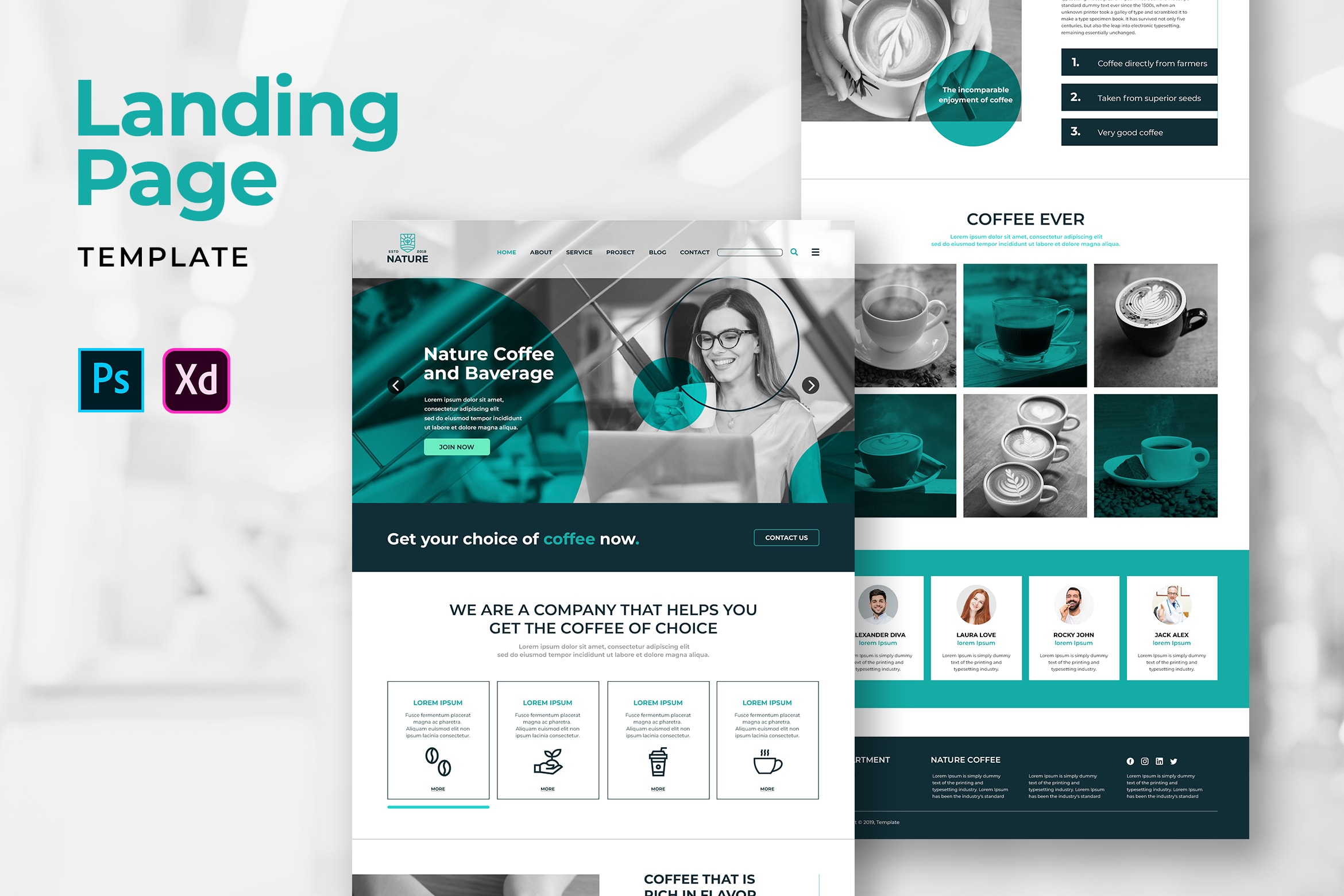 Landing Pages - Nature Coffee