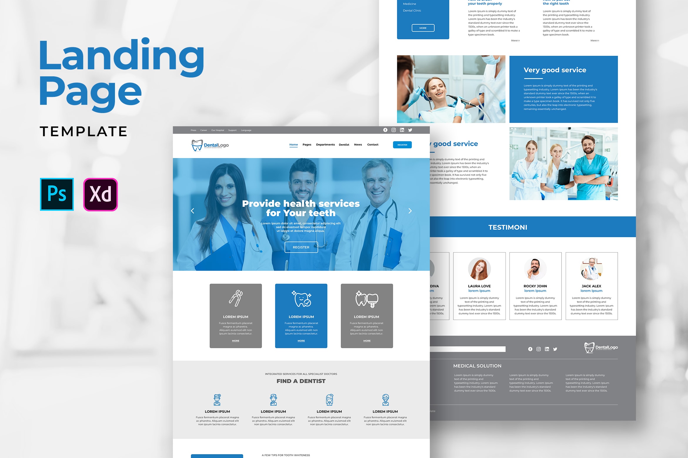 Landing Pages - Health Dental Services