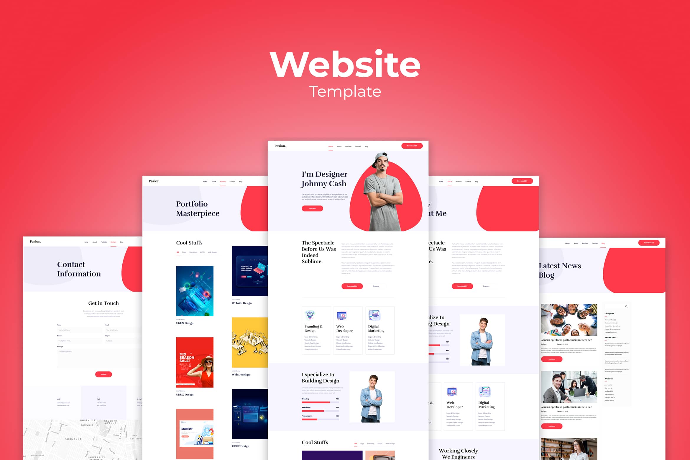 Website Template - Creative Digital Market