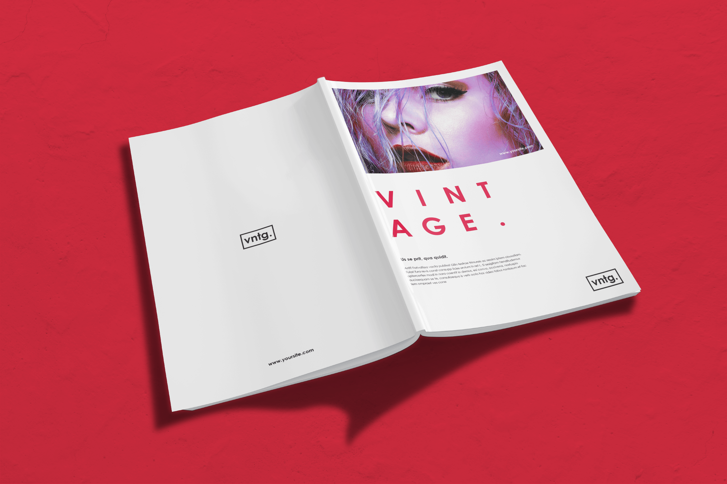 simple magazine layout design