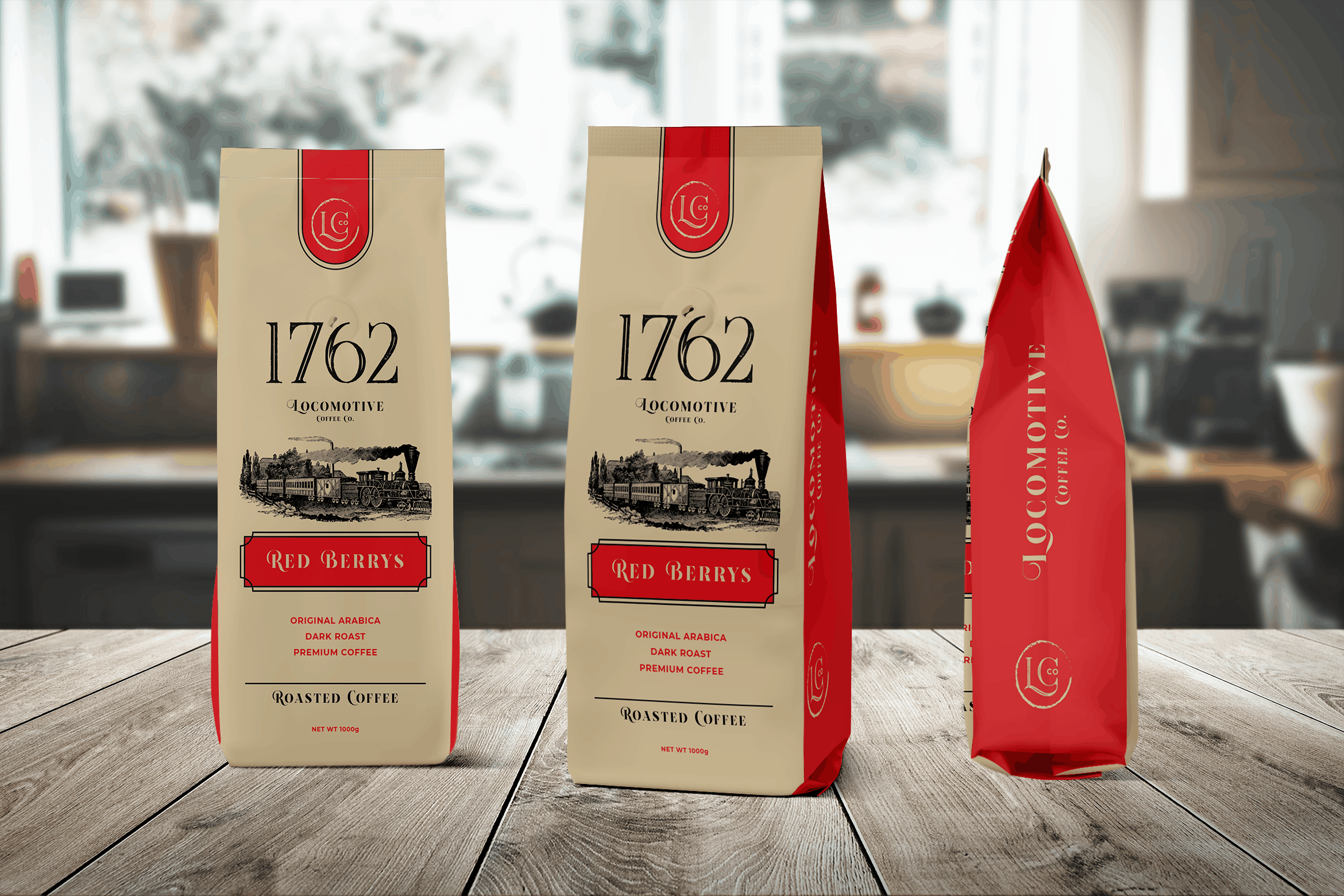 packaging template arabica premium coffee