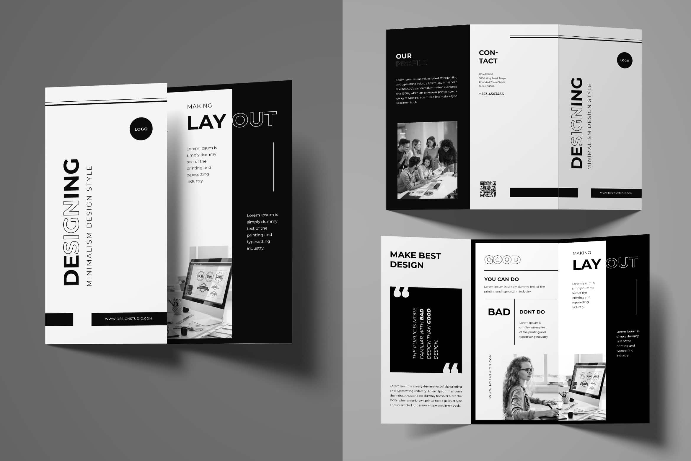 30 Best Trifold Brochure Design for Business UI Creative