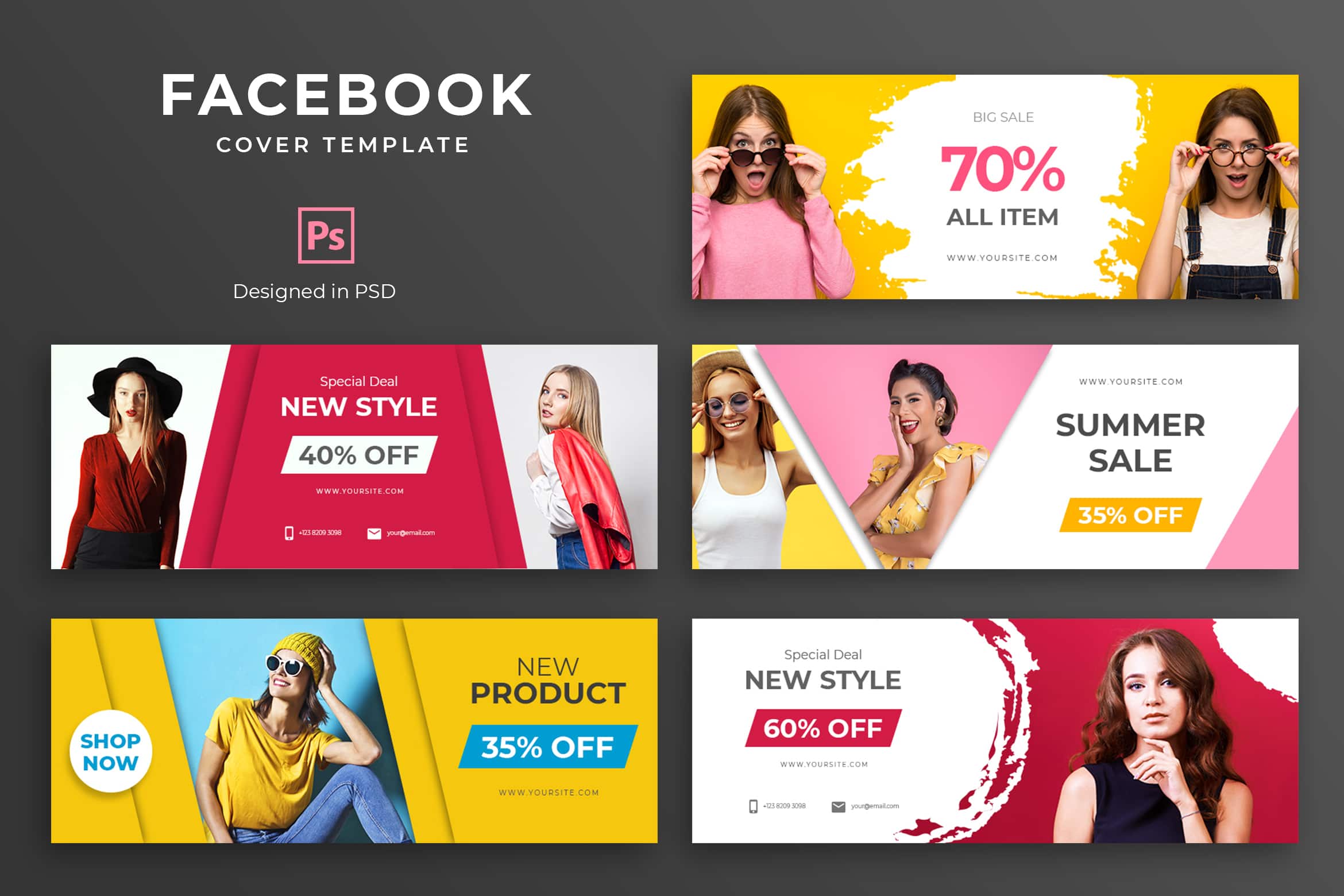 facebook cover fashion product discount