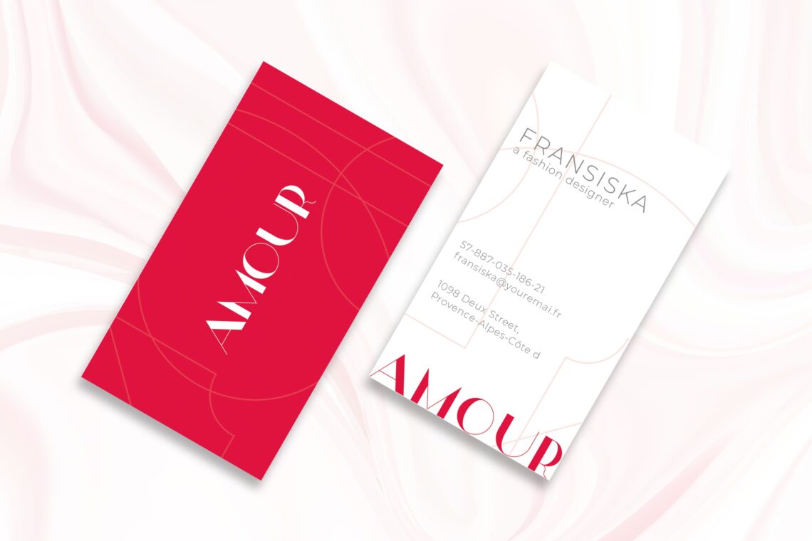 business card fashion designer identity