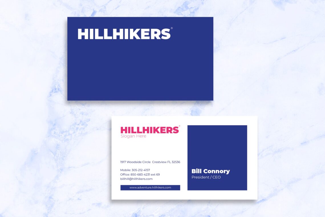 business card hillhikers profile