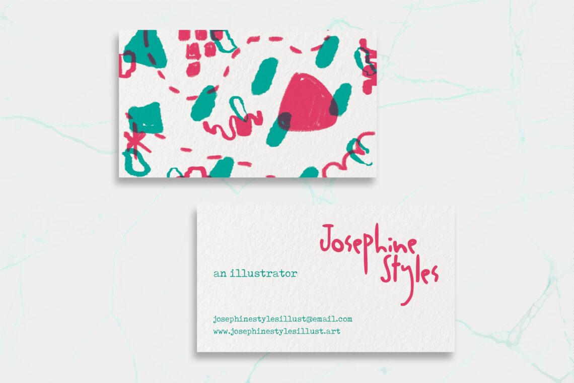 business card illustrator name tag