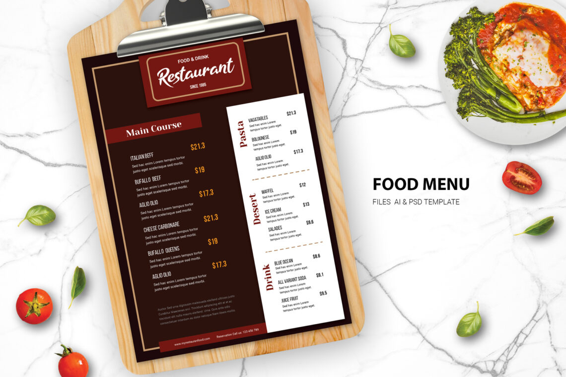 Food Menu - Italian taste