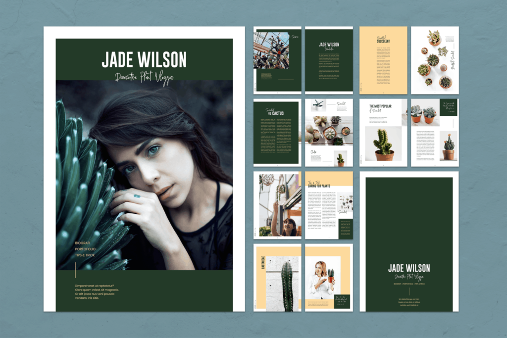 magazine page layout examples