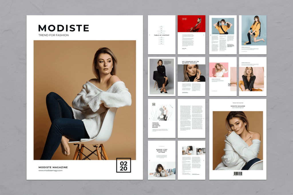 magazine page layout examples