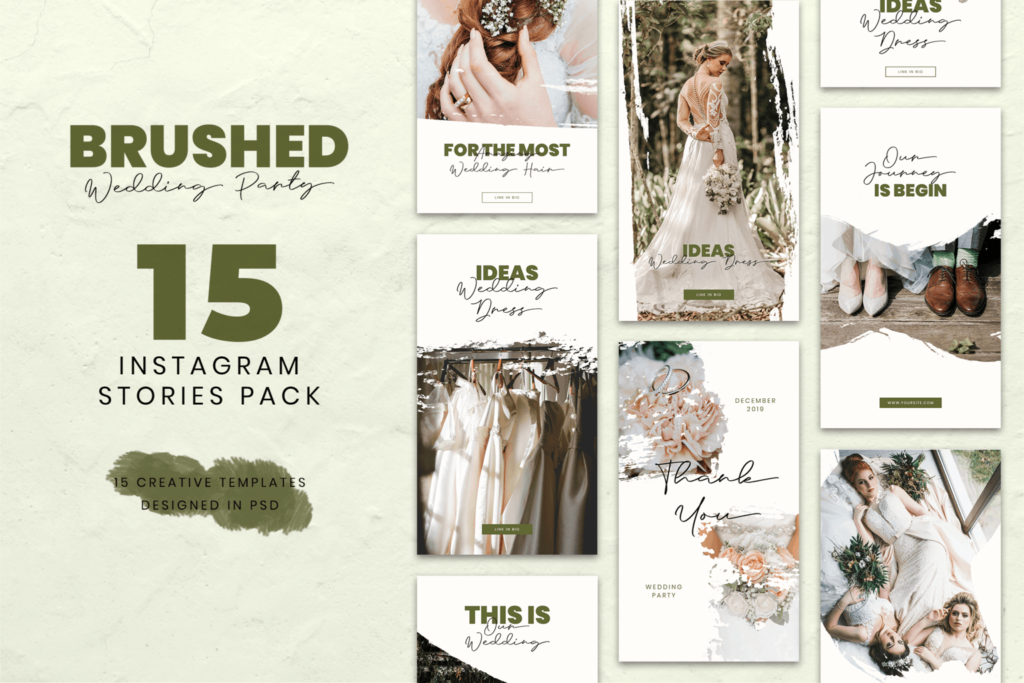 Instagram Stories – Wedding Party Theme