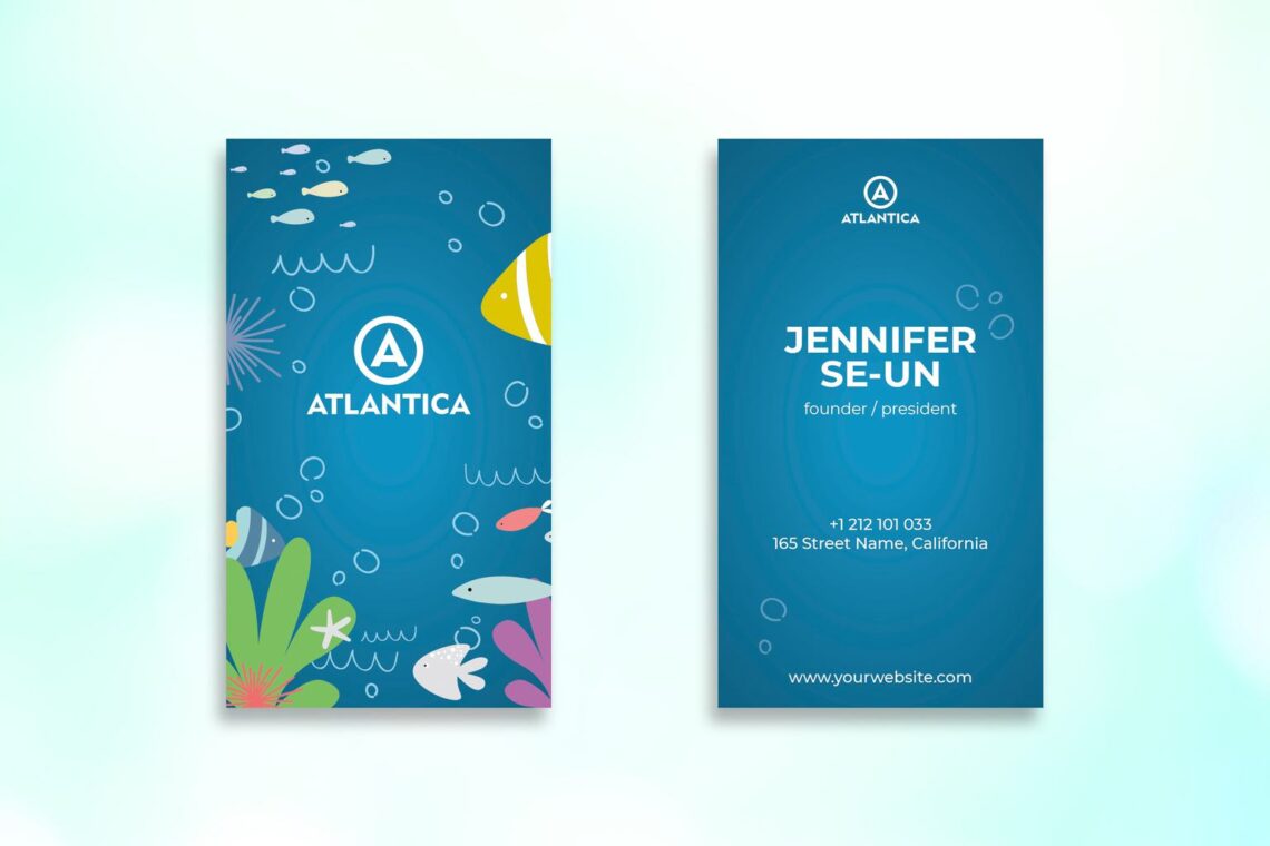 Business Card – Blue Sea Template