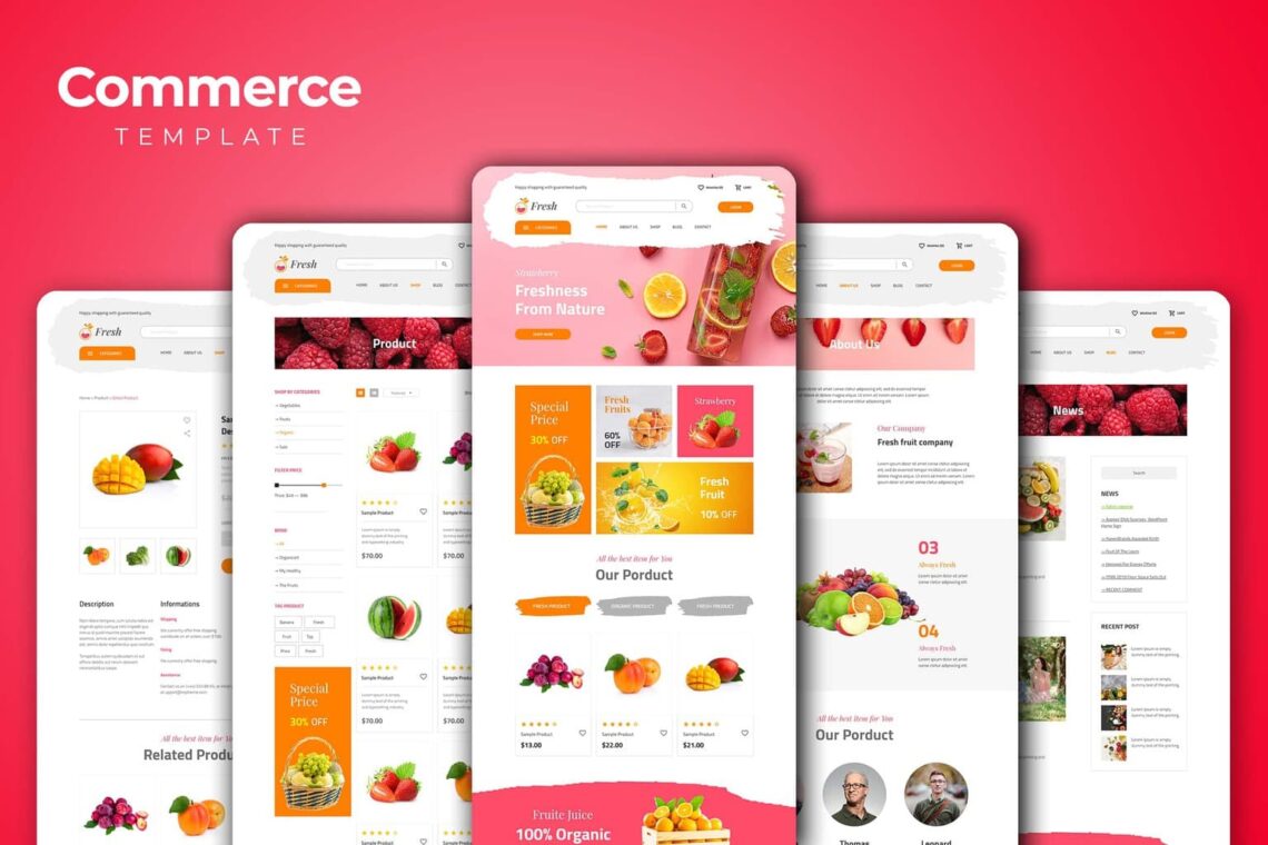 Web Commerce – Fresh Fruits Store