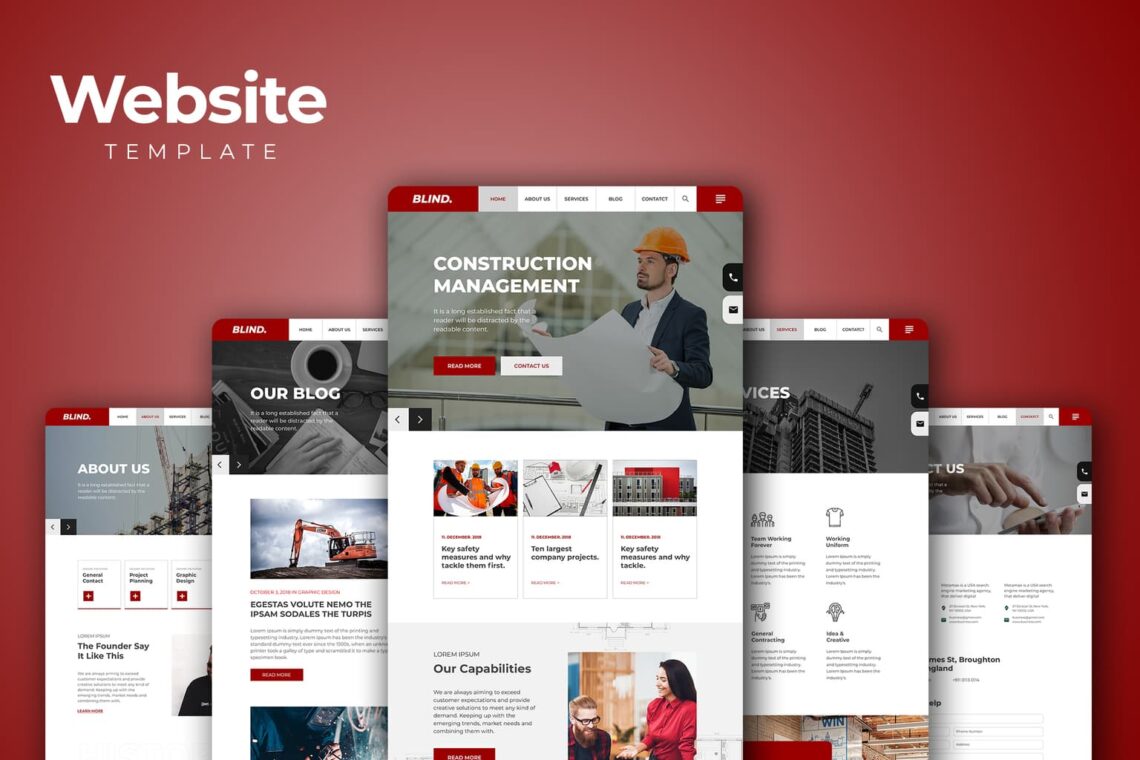 Website Template – Construction Management