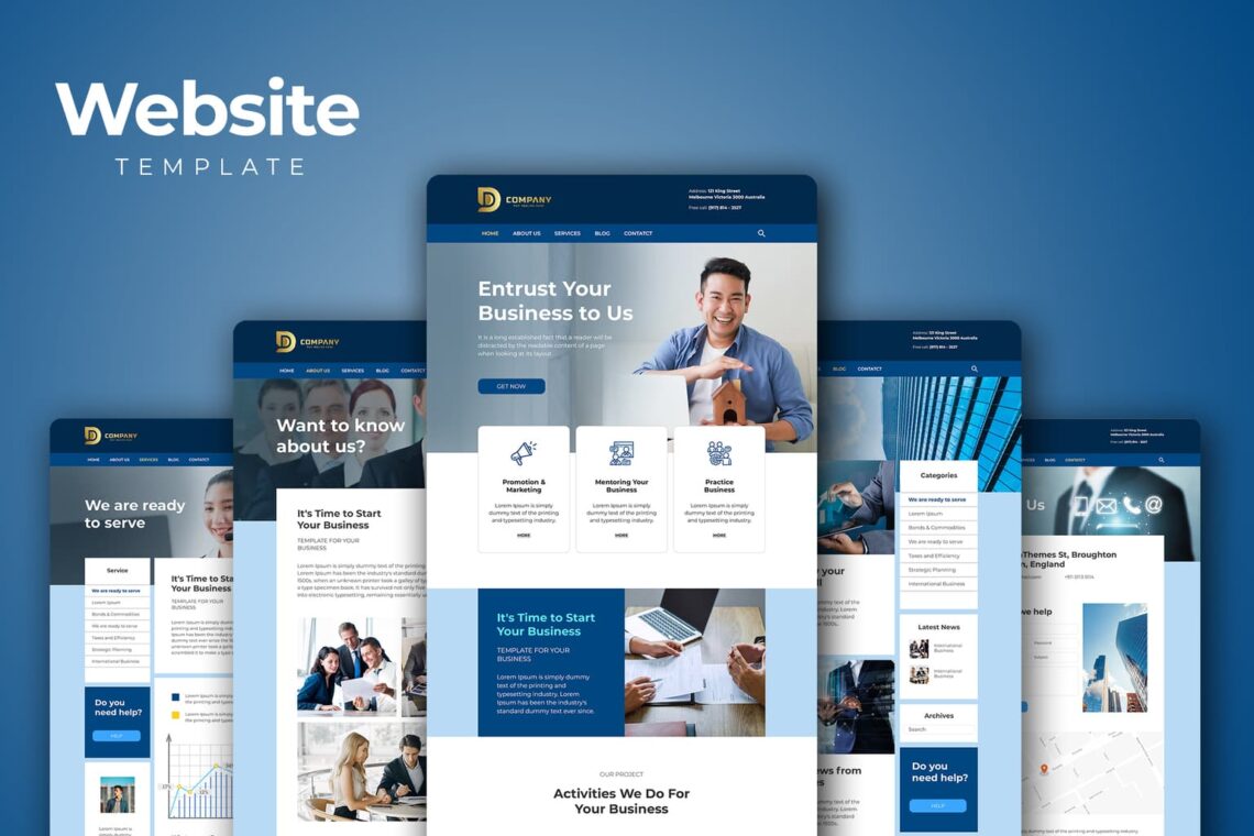 Website Template – Business Marketing