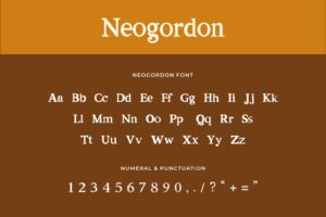 neogordon serif display font 2