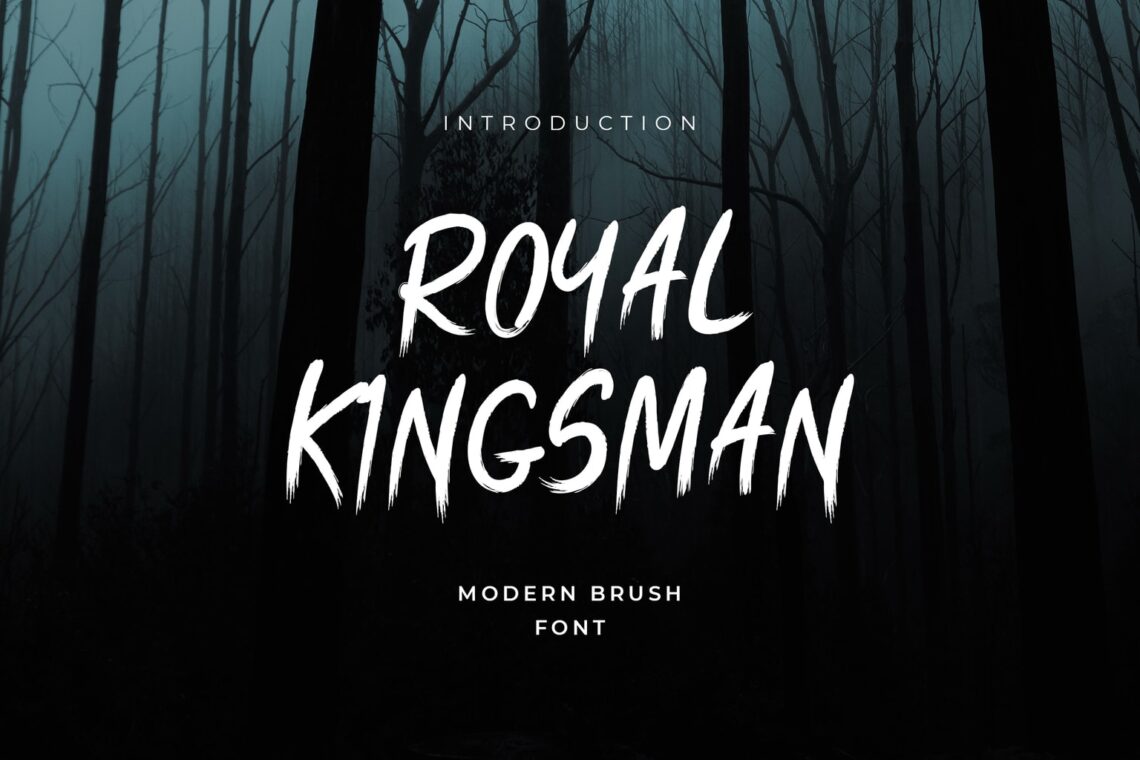 royal kingsman handbrush typeface