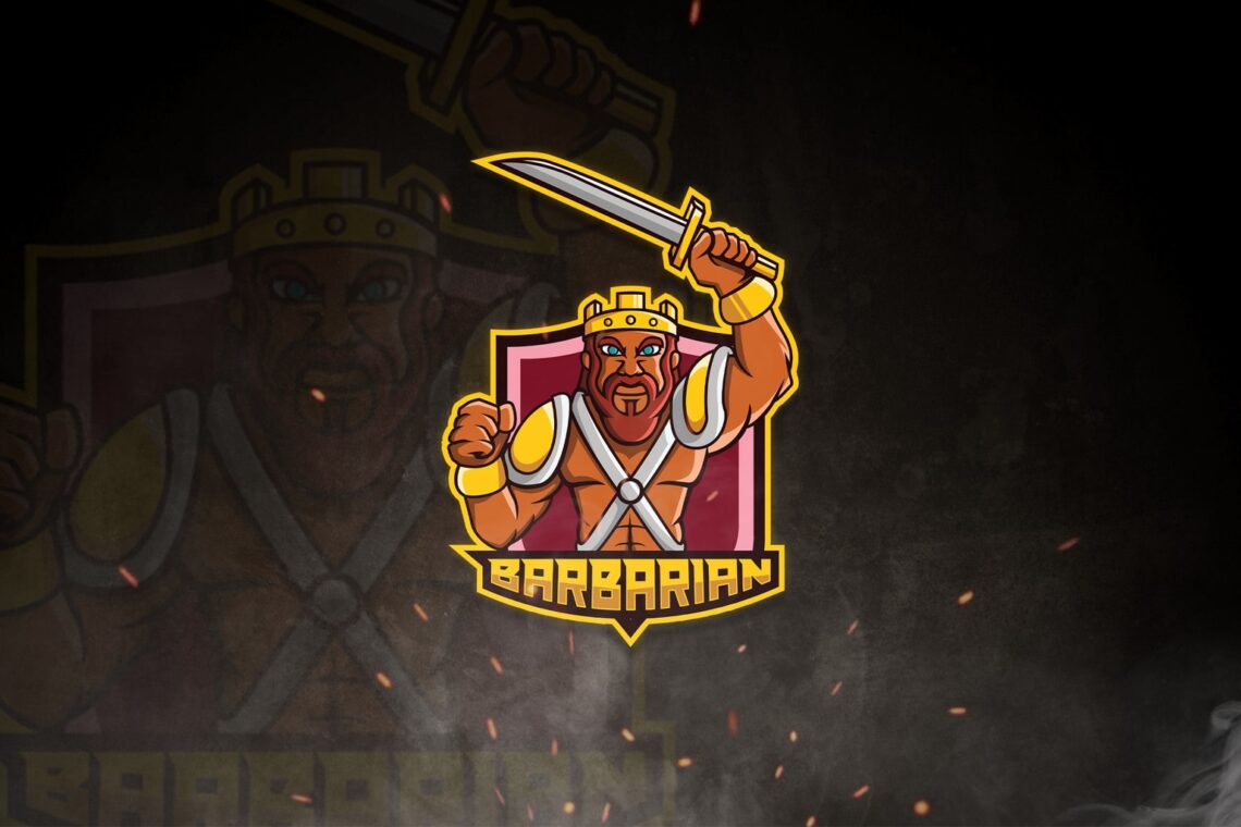 esport logo barbarian fighters