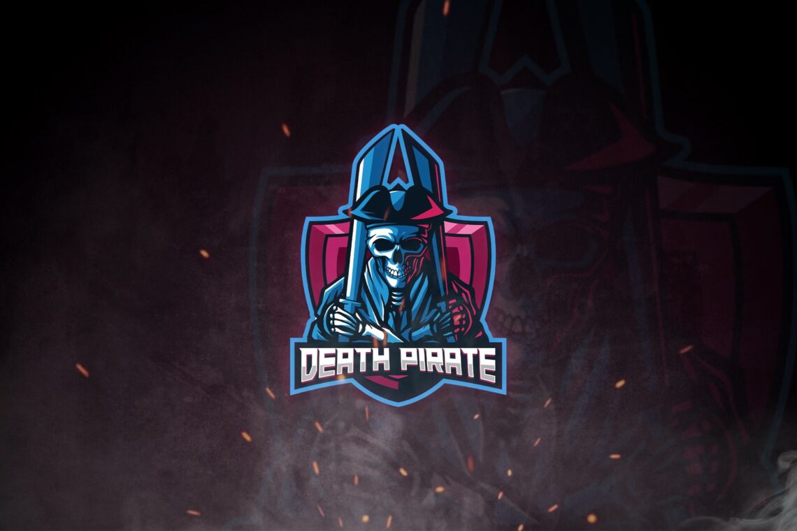 esport logo death pirate