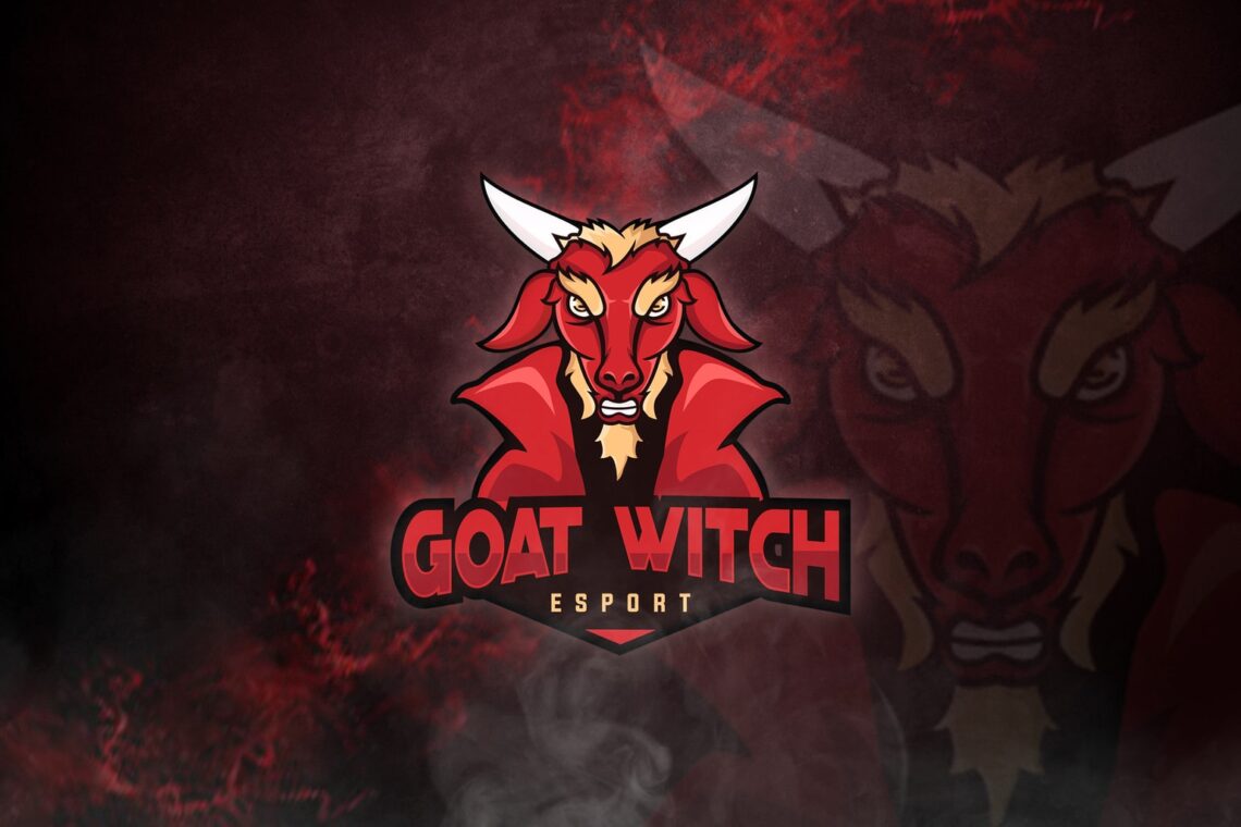 esport logo goat witch