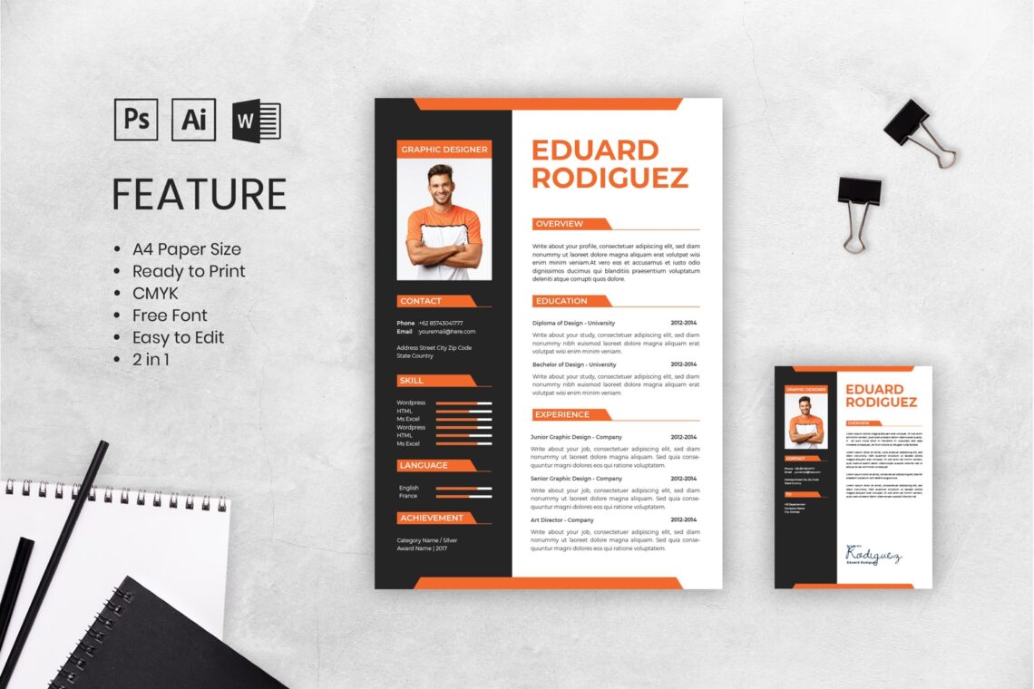 cv resume content graphic design