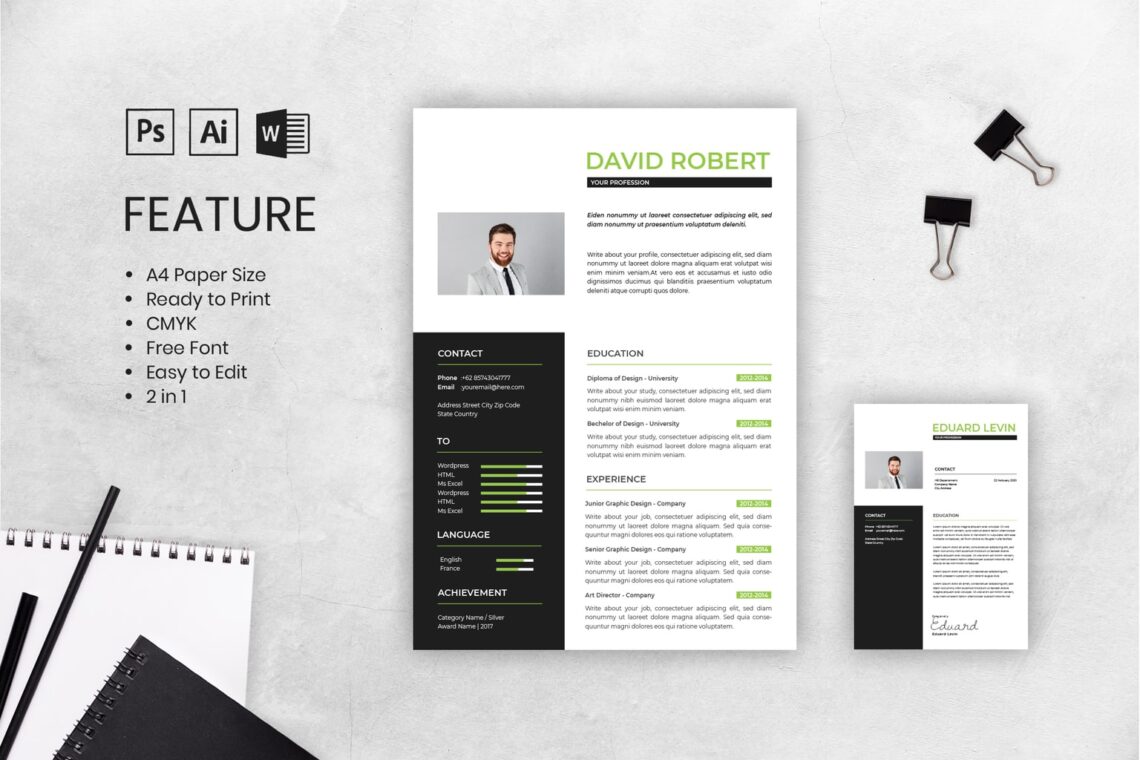 cv resume graphic design business