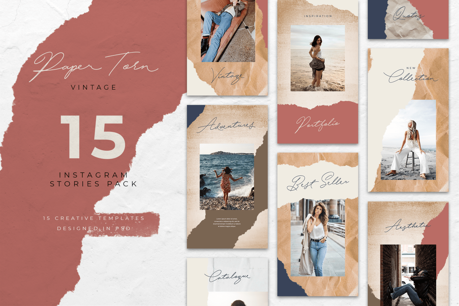 instagram banner ripped vintage style 5