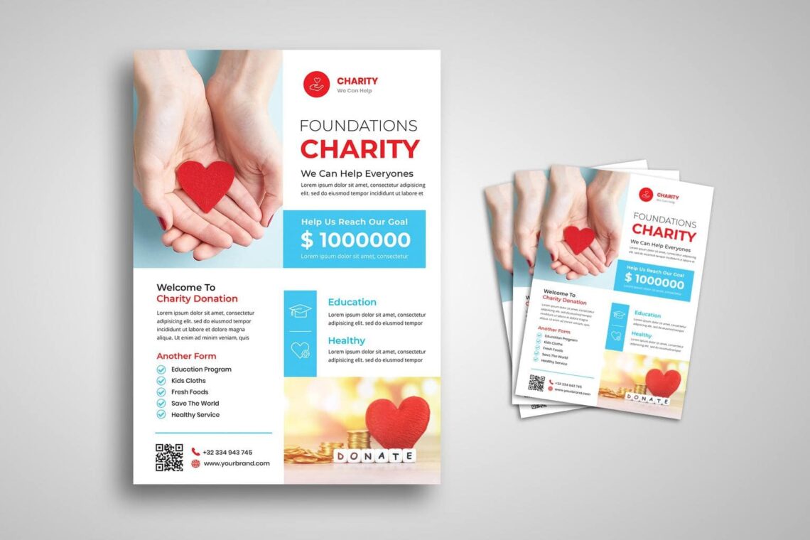 flyer charity with love