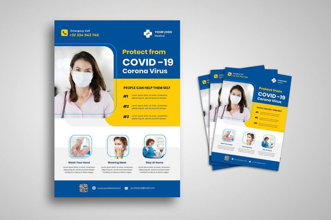 flyer template prevent protect covid 19