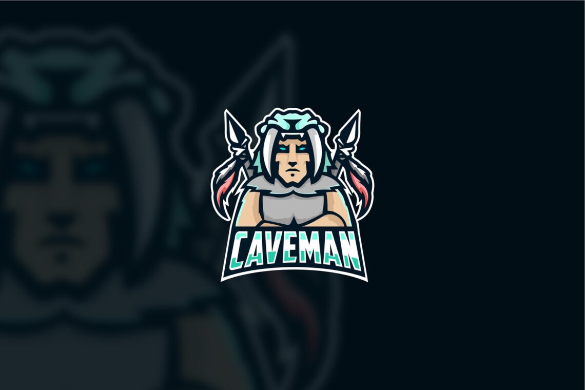 esport logo cavemen fighters